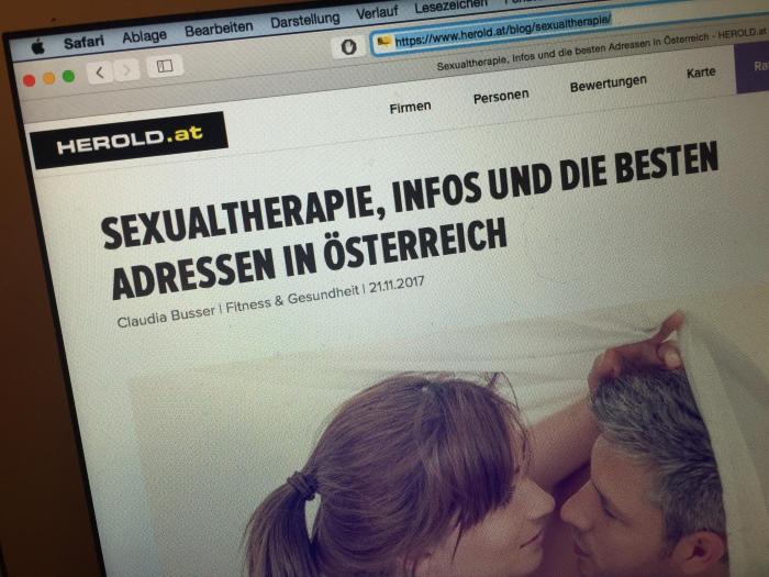 Interview mit uns im HEROLD zum Thema "Was ist Sexualberatung?"